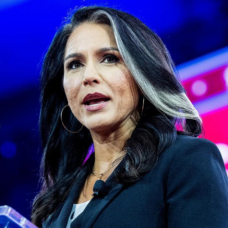 ormer Representative Tulsi Gabbard of Hawaii delivered a stark warning at CPAC about the existential threat facing American democracy. Credit: Michael Brochstein/Rex/Shutterstock