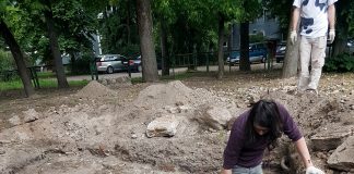 Excavations of the Great Synagogue in Vilna Photo credits Jon Seligman and Loic Salfati