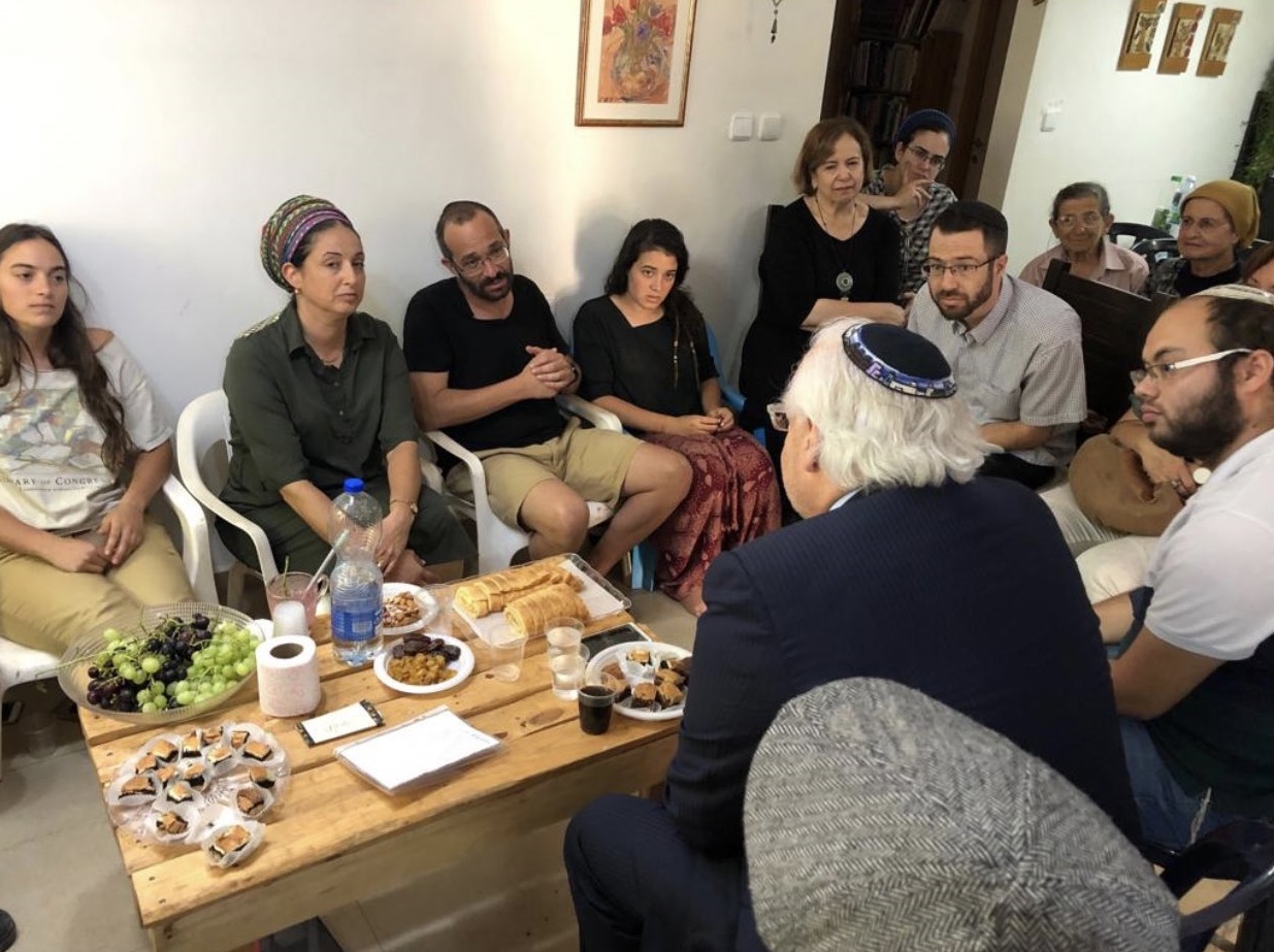 Ambassador David Friedman Makes Shiva Call to Family of Slain Israeli Youth Dvir Sorek HY"D