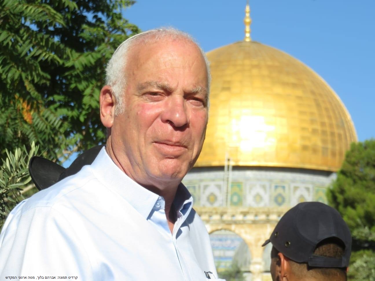 Uri Ariel on Temple Mount From his Facebook Page