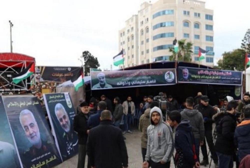 Members of Gaza Terror Groups Flock to ‘Mourning Tent’ for Soleimani ...