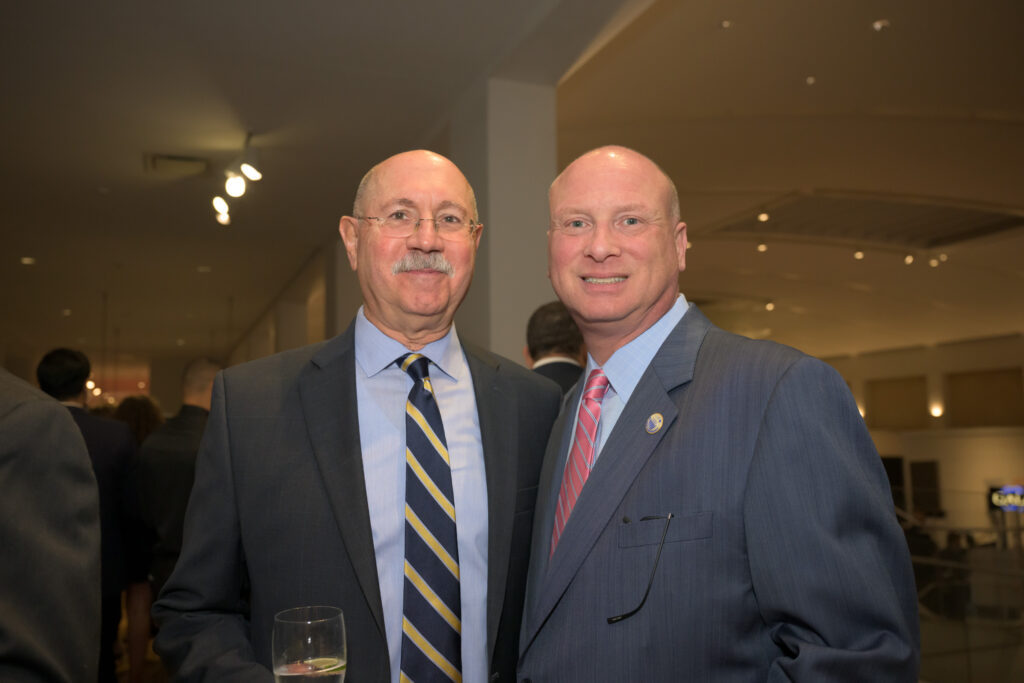 Robert S. Sterling, Chairman, Board of Trustees at Parker Jewish Institute, and Michael N. Rosenblut, President and CEO of Parker Jewish Institute, at the Parker Jewish Institute gala at the Queens Museum