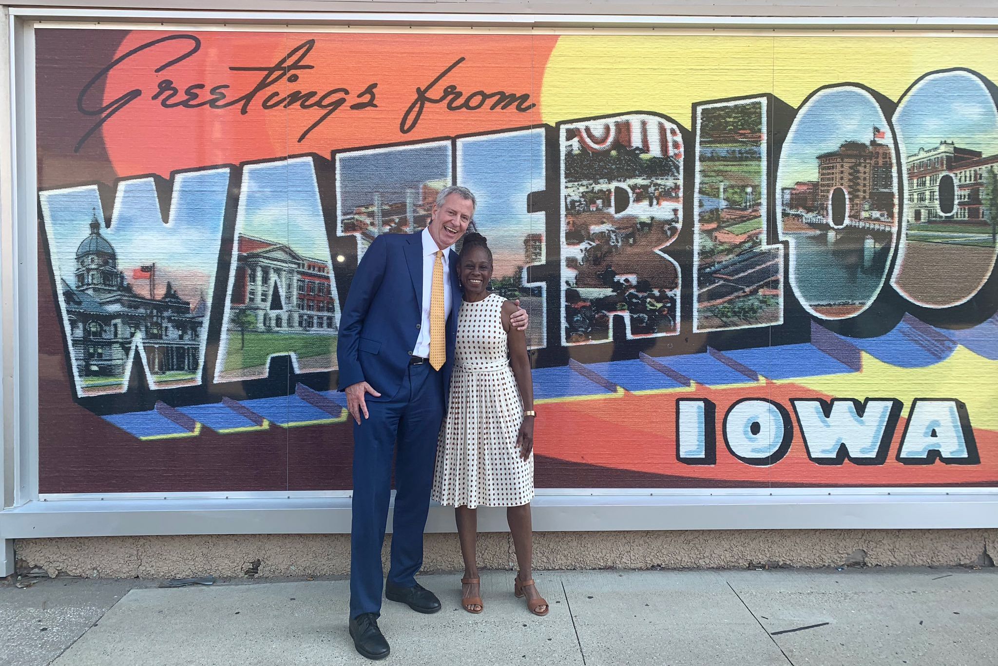 Bill de Blasio and Chirlane McCray