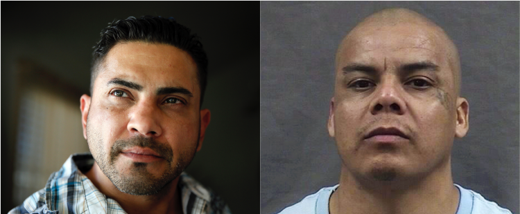 Left (Calvillo), Right (Identity Thief) AP Photo/Tony Gutierrez; Kansas Department of Corrections via AP