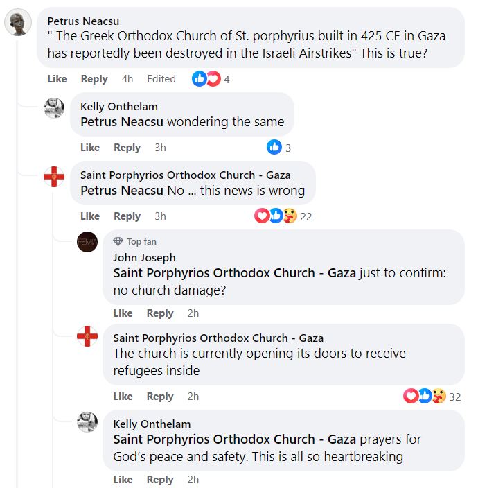 Screenshot via Facebook. Taken at approximately 5:00 p.m. EST on Monday 10/9/2023.