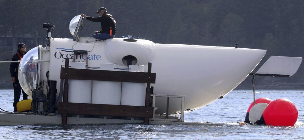 Rescuers in a remote area of the Atlantic Ocean raced against time on Tuesday to find a missing submersible before the oxygen supply runs out for five people, including Stockton, who were on a mission to document the wreckage of the Titanic. (Alan Berner/The Seattle Times via AP)