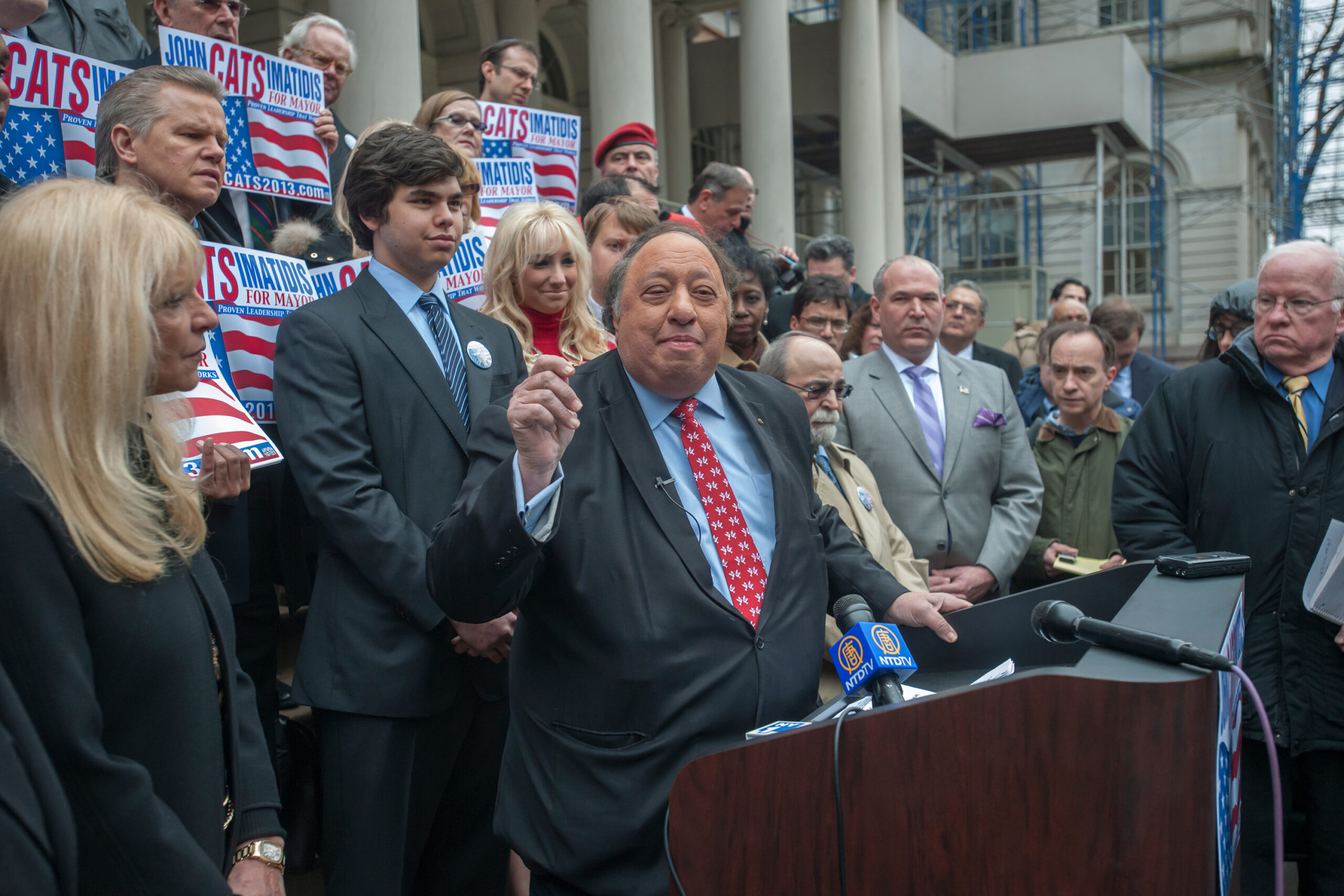 New York City businessman John Catsimatidis, a Republican, has floated the idea of running for mayor as a Democrat.