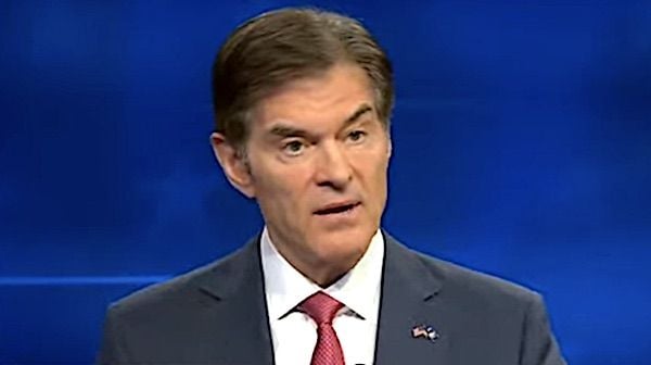 Republican Dr. Mehmet Oz debates Democrat John Fetterman in Pittsburgh, Pennsylvania on Tuesday, Oct. 25, 2022. (Video screenshot)