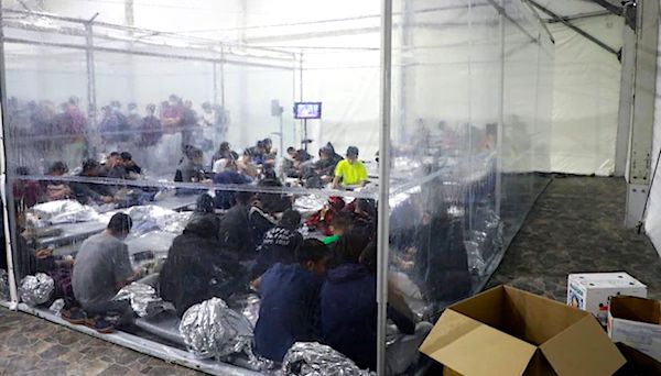 Homeland Security released images of children packed in pens in Border Patrol stations on Tuesday, March 23, 2021. (Photo by Jaime Rodriguez Sr./U.S. Customs and Border Protection Office of Public Affairs — Visual Communications Division)